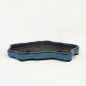 Preview: Ovale Bonsaischale blau
